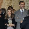 La princesse Letizia d'Espagne lors de l'inauguration de la "Maison du lecteur" à Madrid, le 17 octobre 2012.