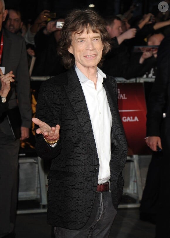 Mick Jagger à l'avant-première du documentaire Crossfire Hurricane à Londres, le 18 octobre.
