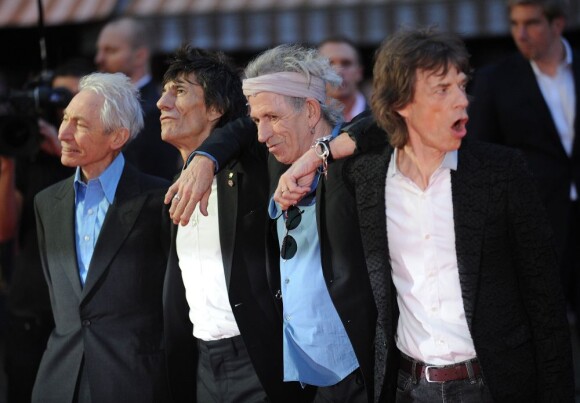 Les Rolling Stones à l'avant-première du documentaire Crossfire Hurricane à Londres, le 18 octobre.