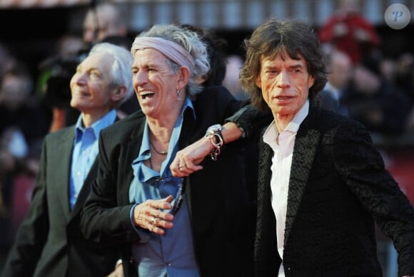 Le groupe Rolling Stones à l'avant-première du documentaire Crossfire Hurricane à Londres, le 18 octobre.