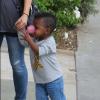 Sandra Bullock et son adorable fils adoptif Louis à Los Angeles le 18 octobre 2012.