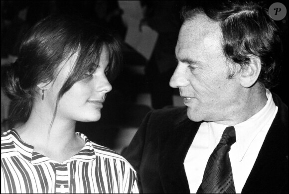 Jean-Louis Trintignant avec sa fille Marie en 1980