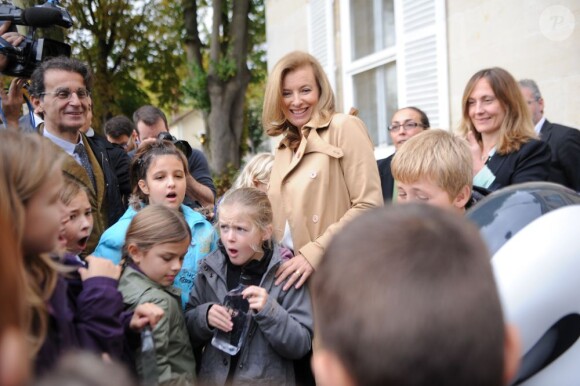 Valérie Trierweiler à Chambly, le 18 octobre 2012.