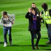 Louis Tomlinson, des One Direction, à un match de foot de charité, le lundi 22 octobre 2012.