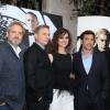 Sam Mendes, Daniel Craig, Bérénice Marlohe et Javier Bardem lors du photocall du film Skyfall le 25 octobre 2012 à Paris
