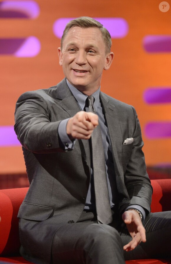 Daniel Craig lors de l'enregistrement à Londres de l'émission The Graham Norton Show le 25 octobre 2012