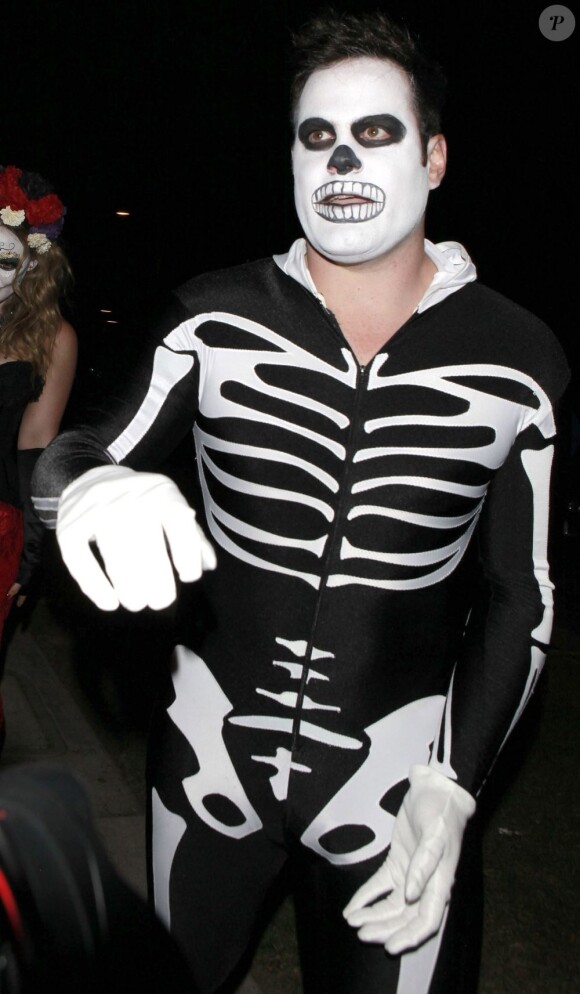Mike Comrie, le compagnon d'Hilary Duff à la soirée Halloween de Beverly Hills, le 26 octobre 2012.