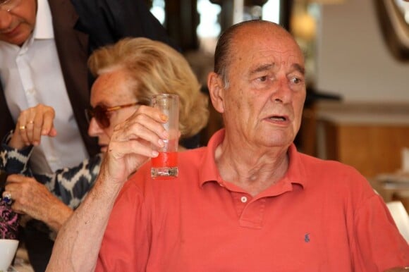 Jacques Chirac à Saint-Tropez, le 12 août 2012.