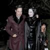 Kate Moss, sa fille Lila Grace, et son mari Jamie Hince à la soirée Halloween de Jonathan Ross à Londres, le 31 octobre 2012.