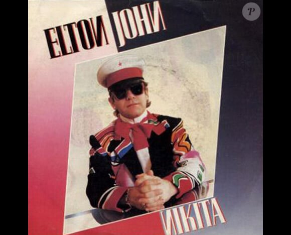 Elton John, pochette de Nikita (1985)