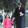 Katie Holmes et sa fille Suri vont à l'école à New York le 22 octobre 2012.
