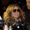Jennifer Lopez quitte son concert avec son compagnon Casper Smart et signe des autographes à Copenhague, le 3 novembre 2012