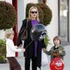 Exclu : Sharon Stone et son fils aîné Roan dans les rues de West Hollywood, à Los Angeles, le 4 novembre 2012.