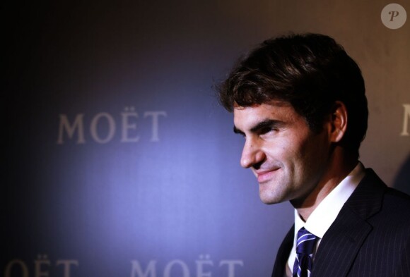 Roger Federer lors du gala Barclays ATP World Tour Finals 2012 au Royal Courts of Justice à Londres le 3 novembre 2012