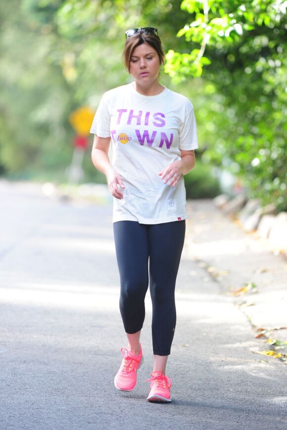 Exclusif - Tiffani Thiessen à Los Angeles, le 5 novembre 2012.