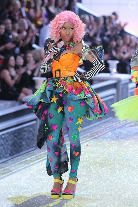 Nicki Minaj lors du défilé Victoria's Secret à New York, le 9 novembre 2011.