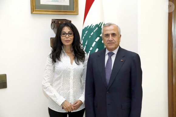 Yamina Benguigui et le président Slimane à Beyrouth les 26 et 27 octobre à l'occasion de l'ouverture du 20ème salon du livre Francophone.