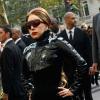 Lady Gaga sur les Champs-Élysées pour le lancement de son parfum Fame, à Paris, le  23 setembre 2012.