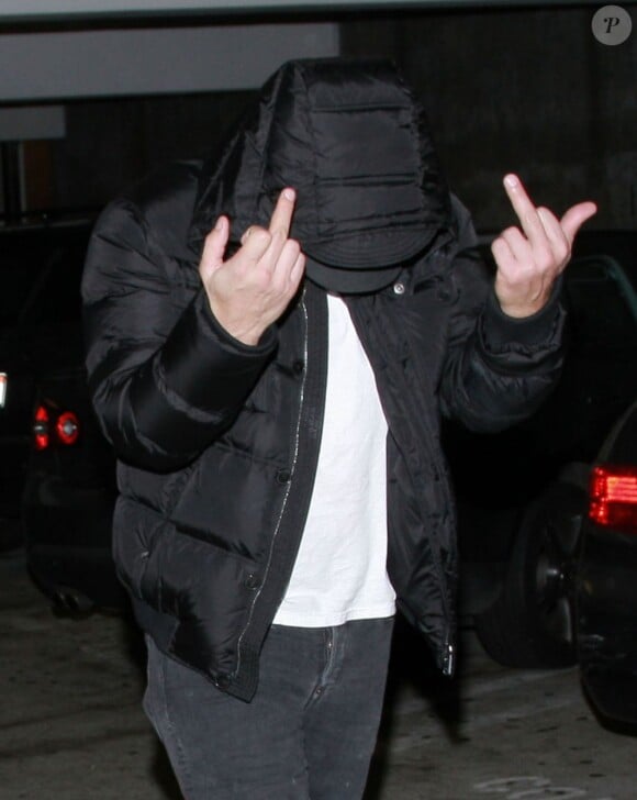 James Franco très énervé à Los Angeles le 7 novembre 2012.