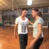 Sandrine Quétier apprend le rouli bouli avec Maxime dans Danse avec les Stars 3