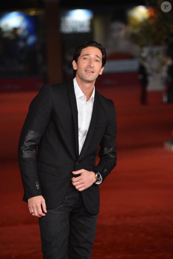 Adrien Brody affiche une belle forme lors du Festival international du film de Rome, le 11 novembre 2012.