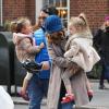 Les filles de Sarah Jessica Parker, Marion et Tabitha, à New York, le 2 novembre 2012