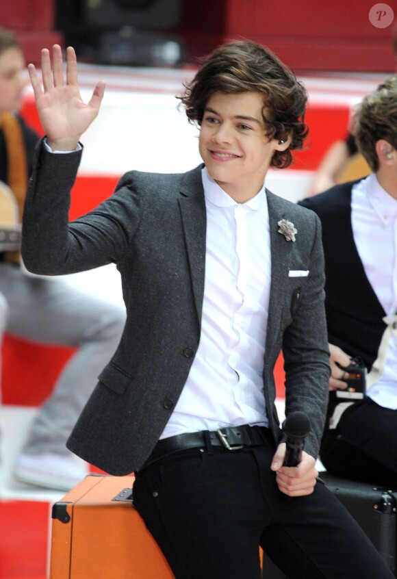 Harry Styles des One Direction à l'émission The Today Show à New York le 13 novembre 2012.