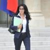 Yamina Benguigui sort du conseil des ministres à Paris le 3 octobre 2012.