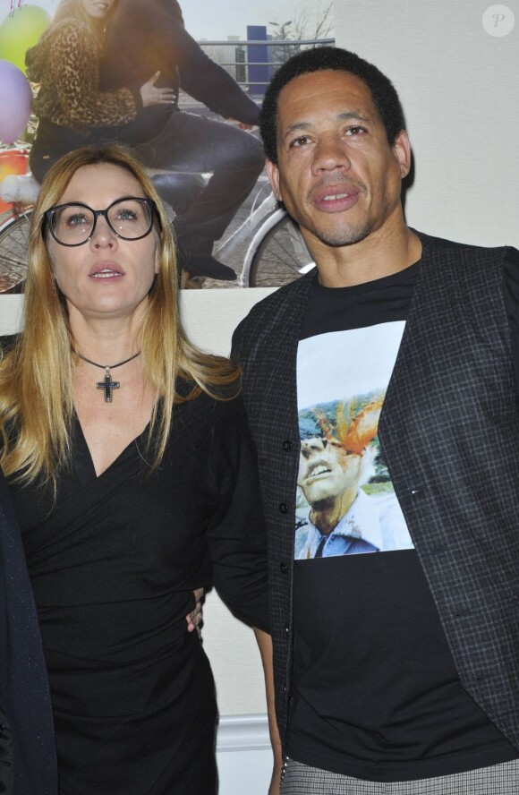 Mathilde Seigner et JoeyStarr lors du photocall du film Max lors du 21e Festival du Film de Sarlat le 14 Novembre 2012