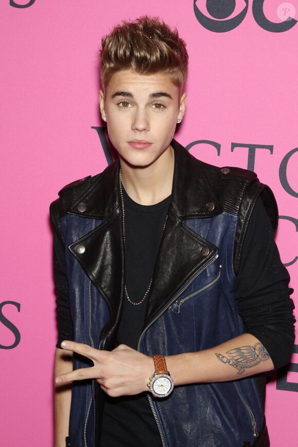 Justin Bieber lors du défilé Victoria's Secret à New York. Le 7 novembre 2012.