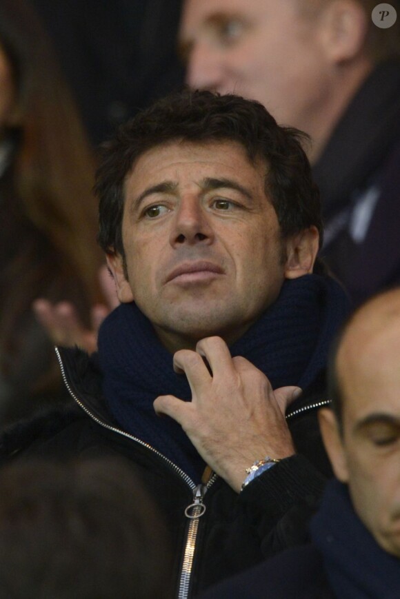 Patrick Bruel lors du match Paris-St-Germain contre Rennes au Parc des Princes le 17 novembre 2012.