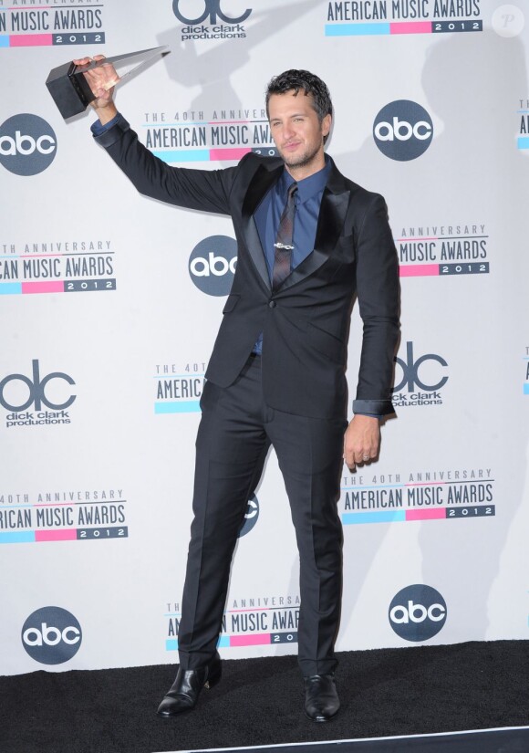 Luke Bryan lors de la cérémonie des American Music Awards à Los Angeles le 18 novembre 2012.
