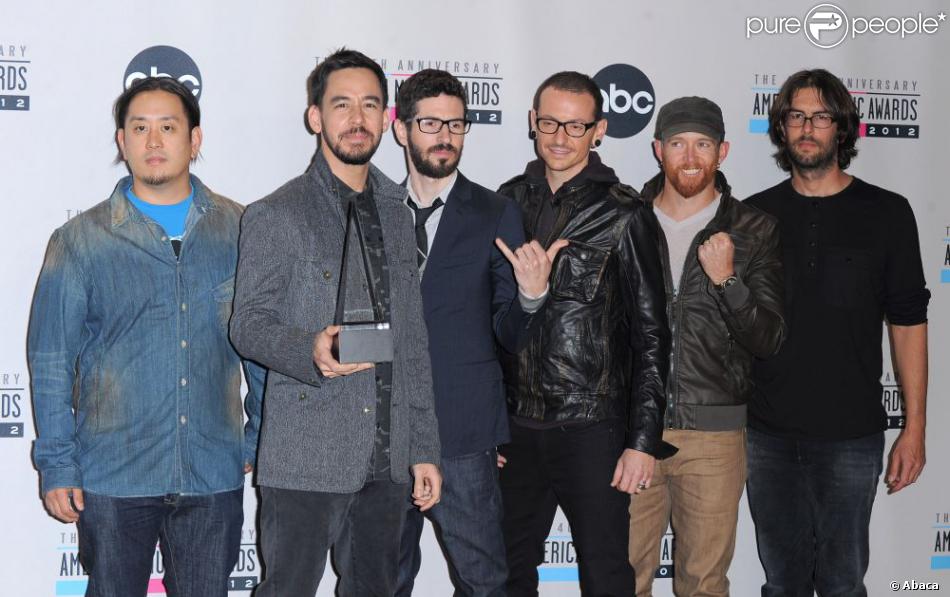Linkin Park à la cérémonie des American Music Awards à Los Angeles le 18 novembre 2012.
