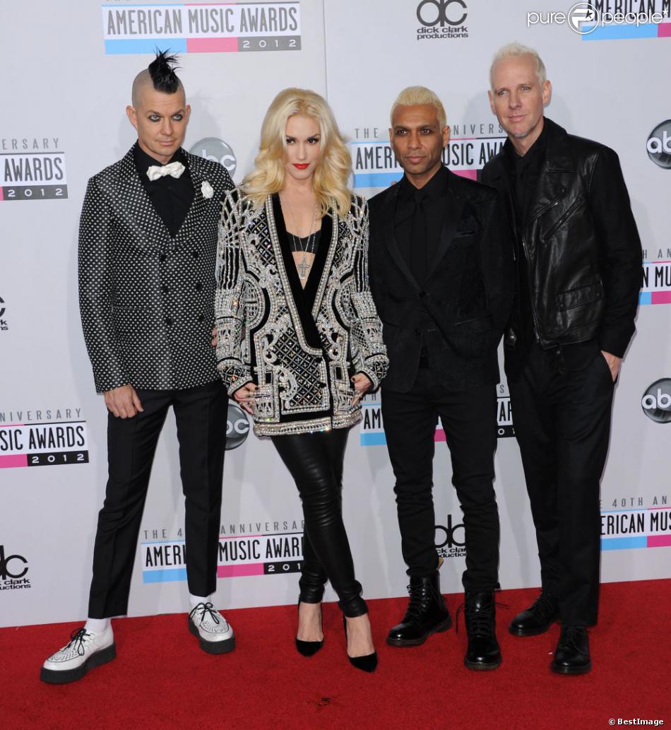 No Doubt à la cérémonie des American Music Awards à Los Angeles le 18 novembre 2012.