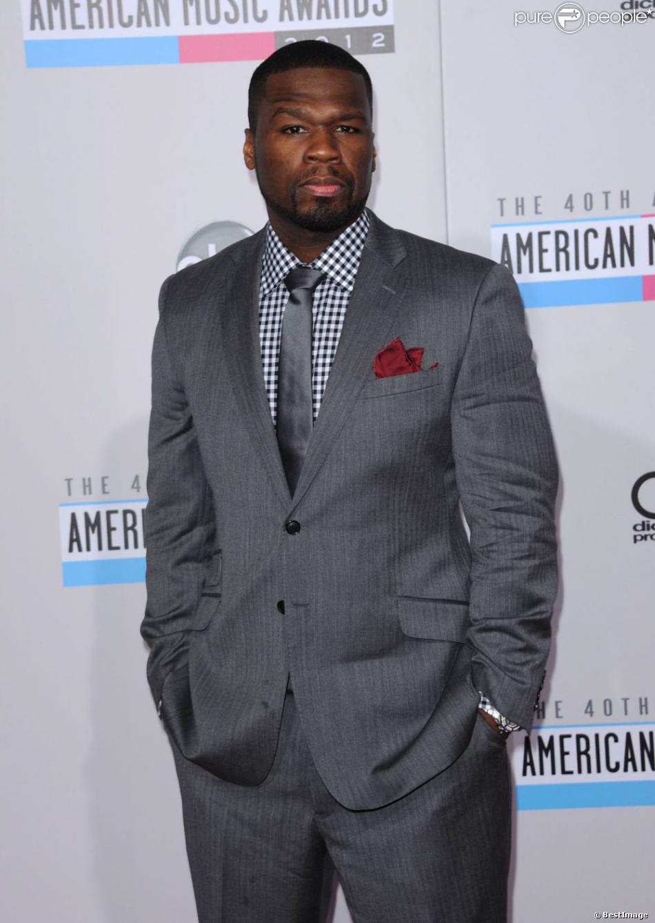 50 Cent à la cérémonie des American Music Awards à Los Angeles le 18 novembre 2012.