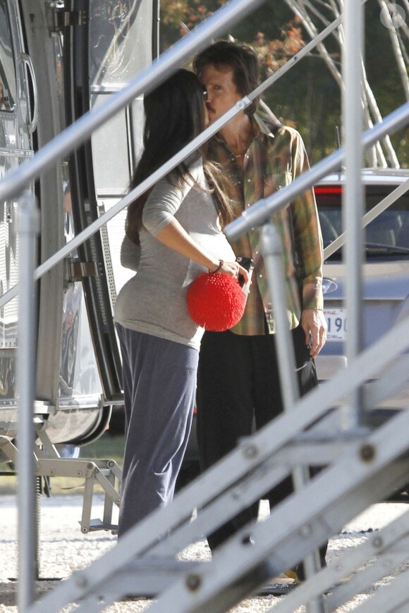 Matthew McConaughey et Camila Alves sur le tournage de The Dallas Buyers Club à la Nouvelle-Orléans le 19 Novembre 2012