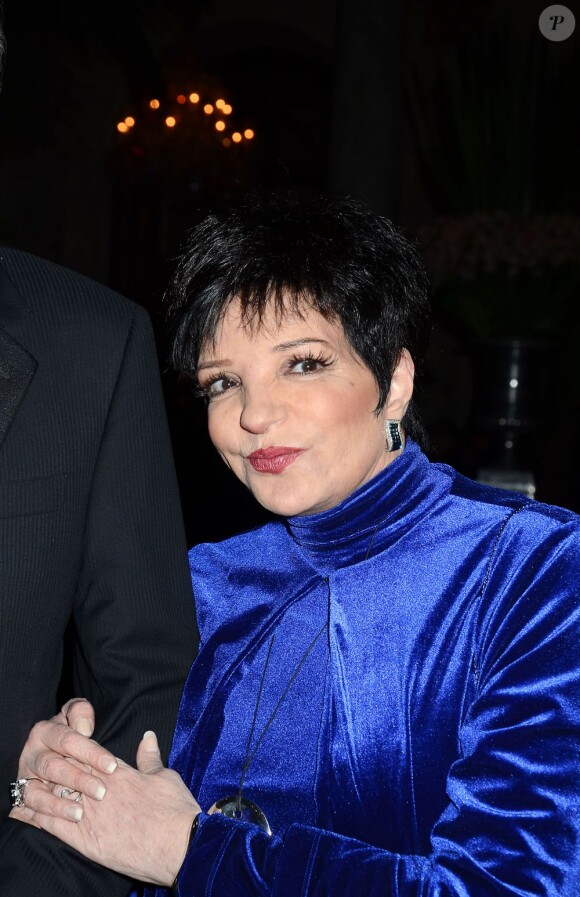 Liza Minnelli à New York le 8 novembre 2012.