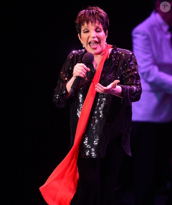 La star de la chanson Liza Minnelli à Londres le 14 juin 2012.