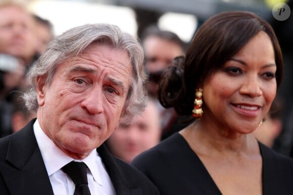 Robert De Niro et sa femme Grace Hightower lors du 65e Festival de Cannes, le 18 mai 2012.