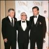 Le passage à témoin, Martin Scorsese aux côtés de ses acteurs fétiches, Robert De Niro et Leonardo DiCaprio, le 17 janvier 2010.