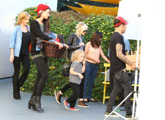 Ashlee Simpson à la fête d'anniversaire déguisée de son fils Bronx Wentz, à Studio City, le 20 novembre 2012.