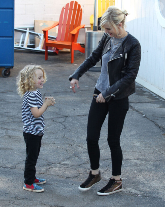 Ashlee Simpson à la fête d'anniversaire déguisée de son fils Bronx Wentz, à Studio City, le 20 novembre 2012.