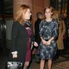 La princesse Beatrice d'York, en marge de la soirée des British Fashion Awards 2012 le 27 novembre à Londres, a dîné chez Cipriani avec sa mère Sarah Ferguson.