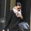 Miranda Kerr sort de son hôtel à New York le 28 novembre 2012