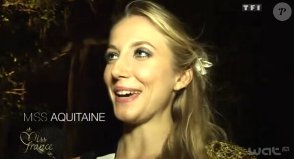 Miss Aquitaine lors d'une folle soirée à l'île Maurice avant l'élection Miss France 2013 le 8 décembre 2012 sur TF1