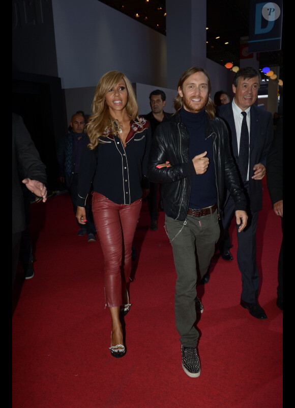 David et Cathy Guetta à la soirée pour le Salon de l'automobile 2012 à Paris le 27 septembre 201.