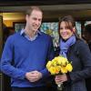 Kate Middleton, enceinte, quittant avec le prince William l'hôpital King Edward VII de Londres le 6 décembre 2012