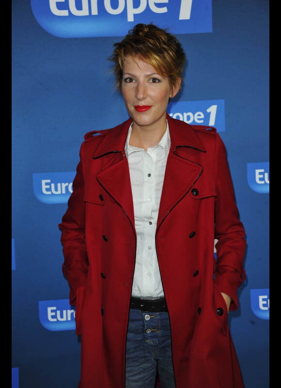 Natacha Polony lors de la conférence de presse de rentrée d'Europe 1, à Paris le 3 septembre 2012.
