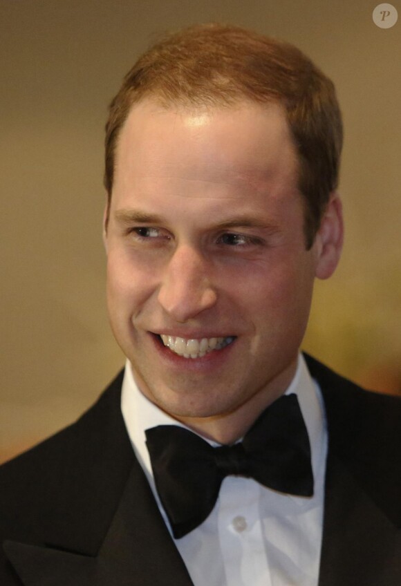 Le prince William lors du Winter Whites Gala au Royal Albert Hall à Londres. Le 8 décembre 2012.