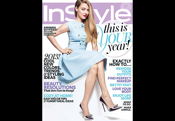 Amanda Seyfried, pétillante et délicieuse en couverture du magazine InStyle.